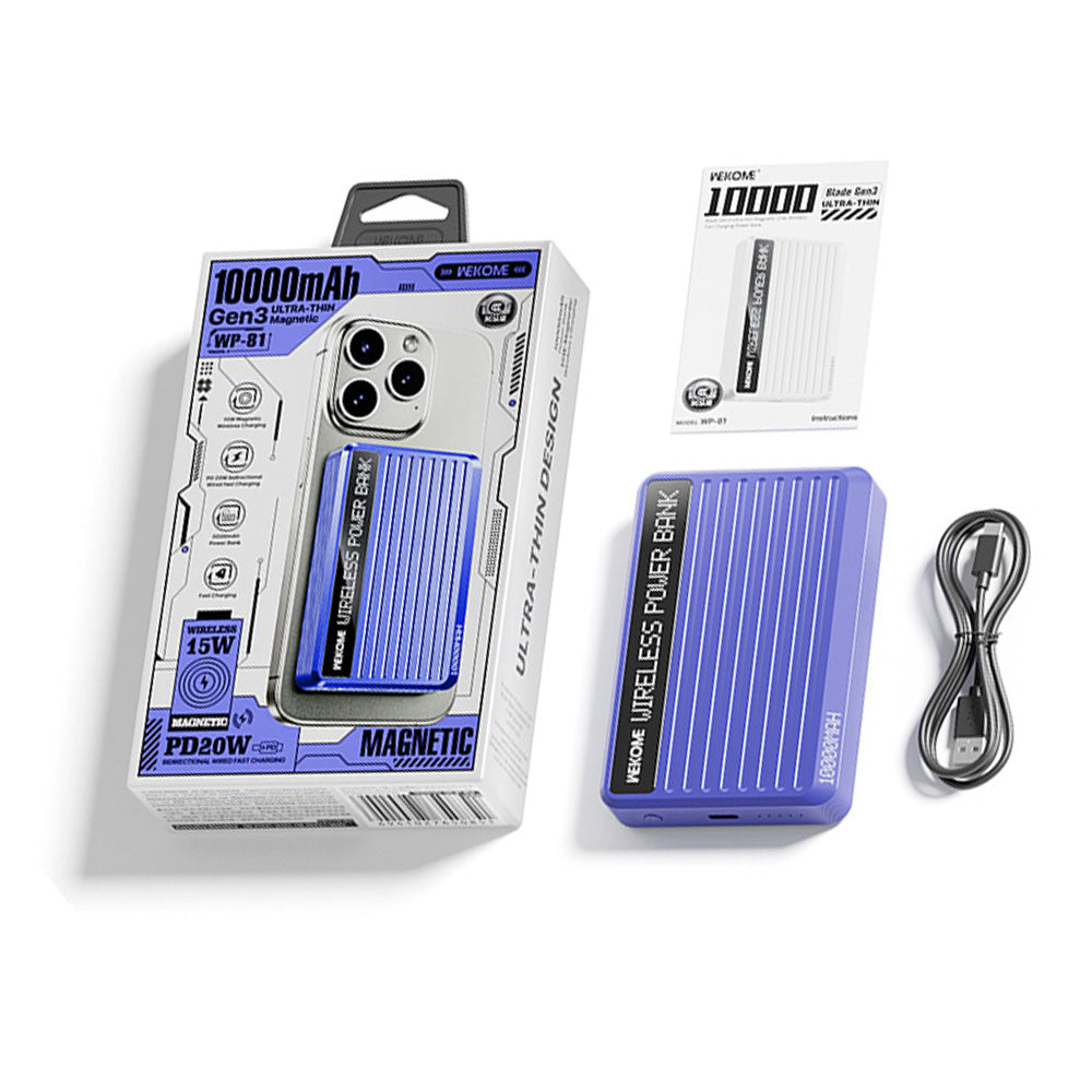 WEKOME UltraThin Magsafe  Powerbank 15W (5000mAh) WP-80