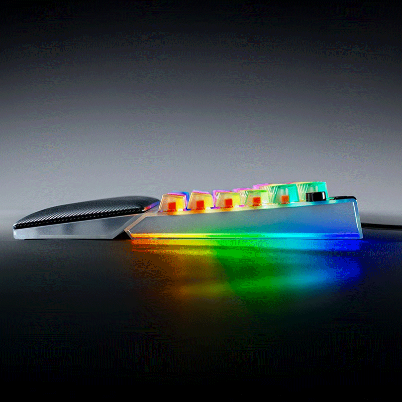 Razer BlackWidow V4 75% Hot-swappable Mechanical Gaming Keyboard Phantom White Edition