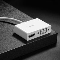 UGREEN Type C To HDMI+VGA Converter (White) [MM123/30843]
