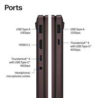 HP OmniBook X Flip 14" 2K OLED Touch 2-in-1 Copilot+ PC AMD Ryzen AI 5 430 16GB LPDDR5X RAM / 512GB SSD AMD Radeon 840M Graphics Win 11 Home Deep Espresso 14-KC0013DX