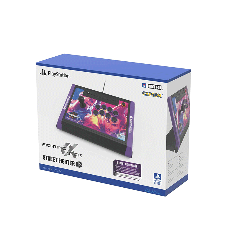 Hori Wired Fighting Stick Alpha (Street Fighter 6 Edition) for PlayStation 5, PlayStation 4, and PC SPF-033A