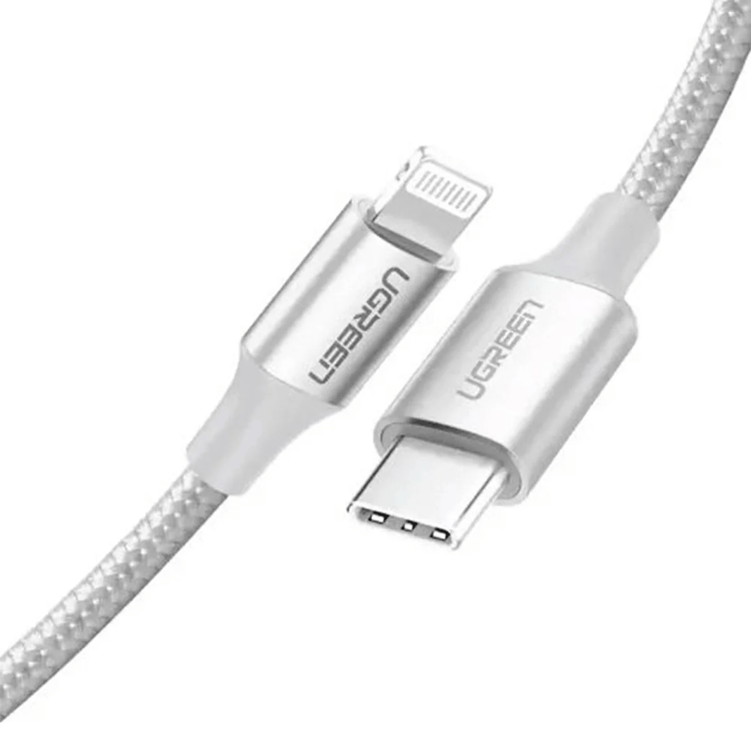 UGREEN Lightning to Type-C 2.0 Male Cable - 1.5M (Silver) [US304/70524]