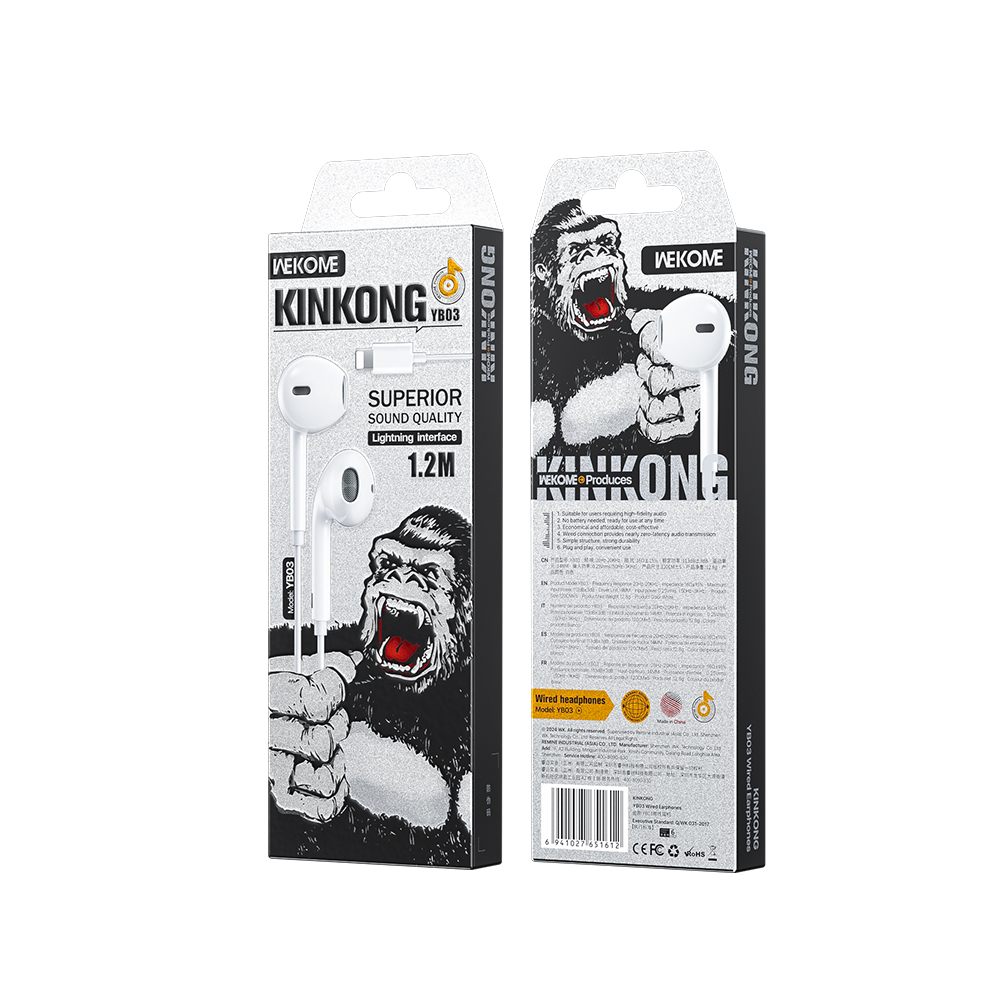 WEKOME Wired Earphone (WHITE) - YB03