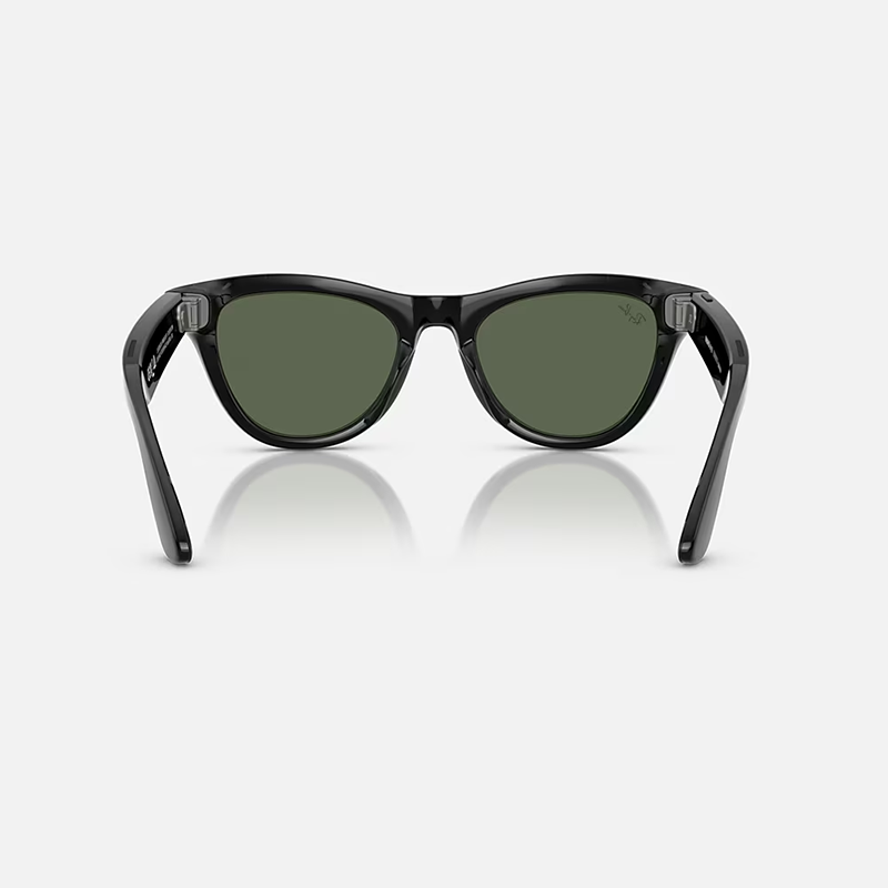 Ray-Ban Meta Skyler Smart Glasses w/ Meta AI G-15 Green Lens / Shiny Black US