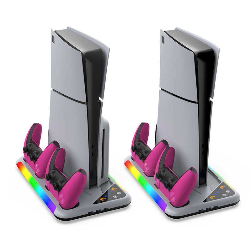 Hozkaii Multifunctional RGB Stand for PS5 Slim/Pro (Black/White) HP5-5001