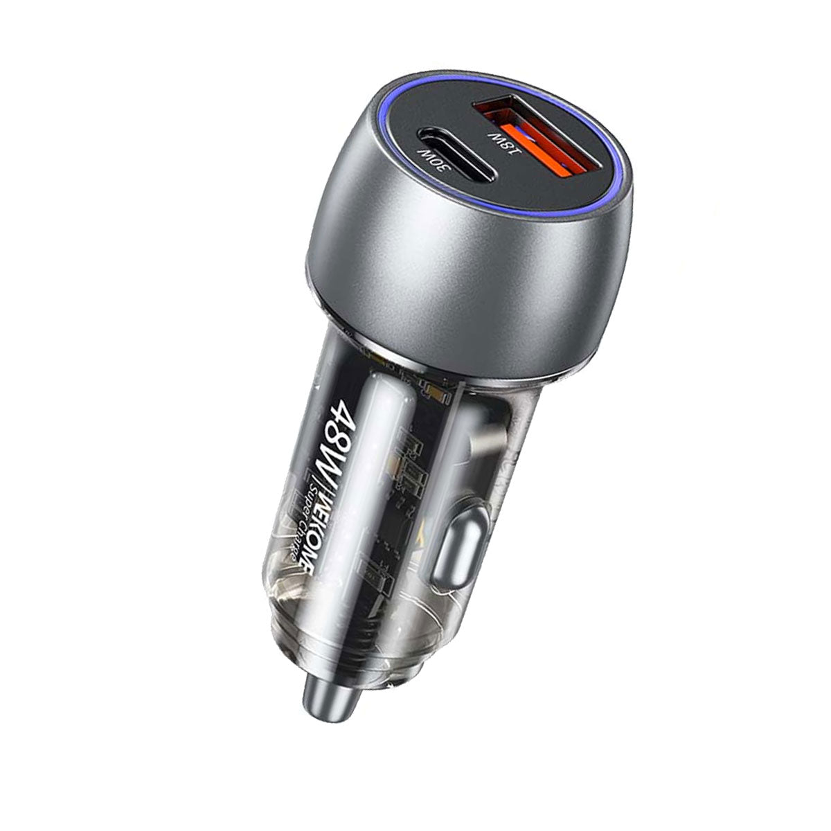 WEKOME 48W Transparent A+C Car Charger - WP-C53