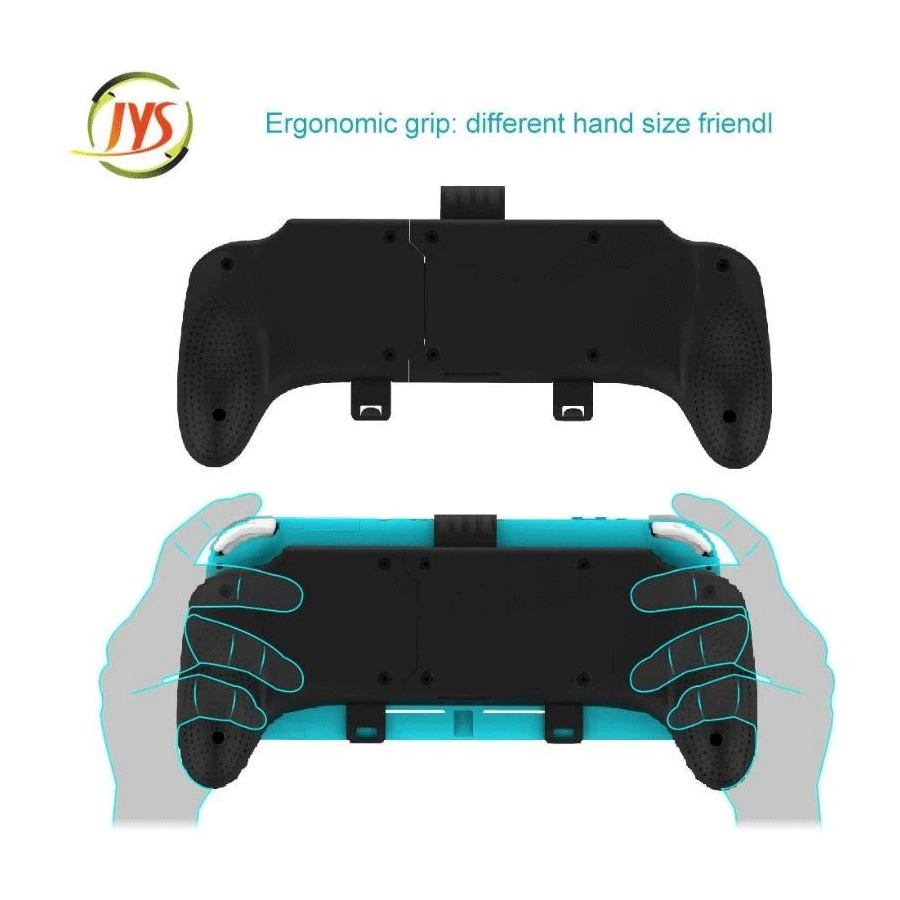 JYS Universal Handle grip for Switch OLED/Switch/Lite [Black] [NS183]