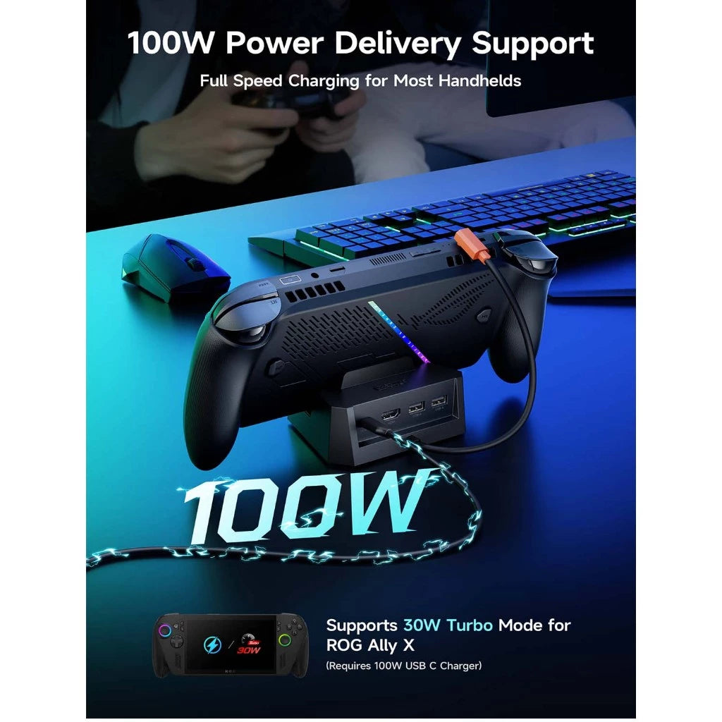 JSAUX 4-in-1 Docking Station for Steam Deck / ROG Ally / Legion Go HB050