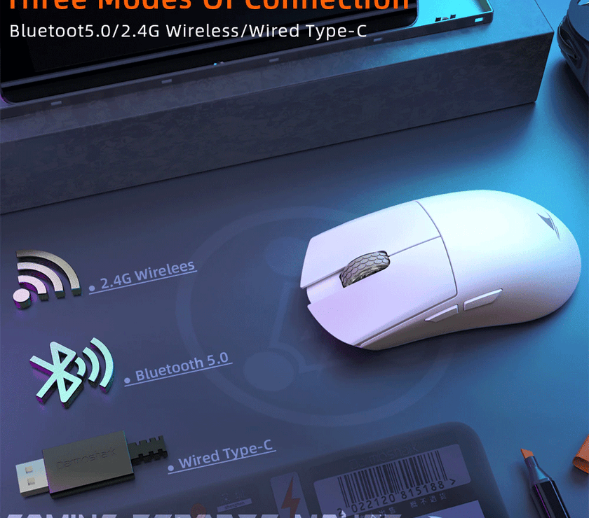 Darmoshark M3s Mini Varun Wireless Gaming Mouse [Pink]