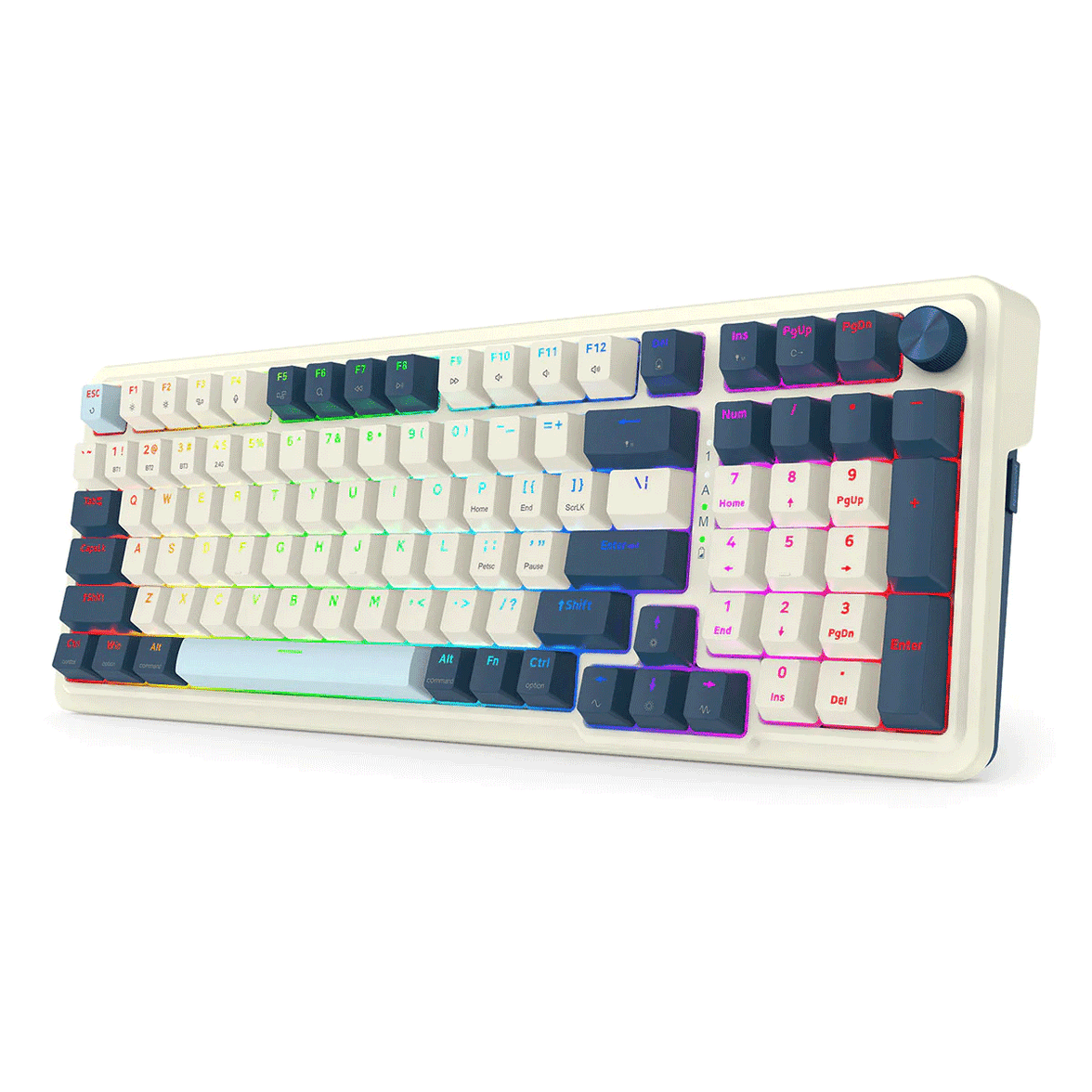 Redragon Eisa Pro RGB Tri Mode 98 Keys Mechanical Keyboard Blue Himmel Red Switch [K686WB-RGB]