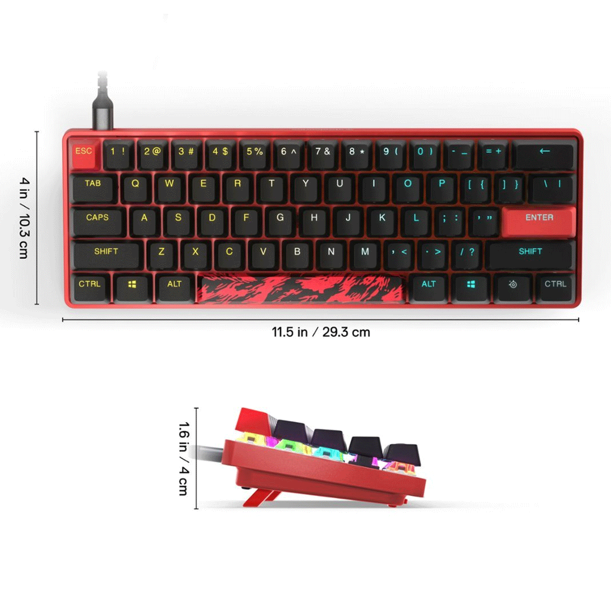 Steelseries Apex 9 Mini Faze Clan Edition Gaming Keyboard [KB64853]