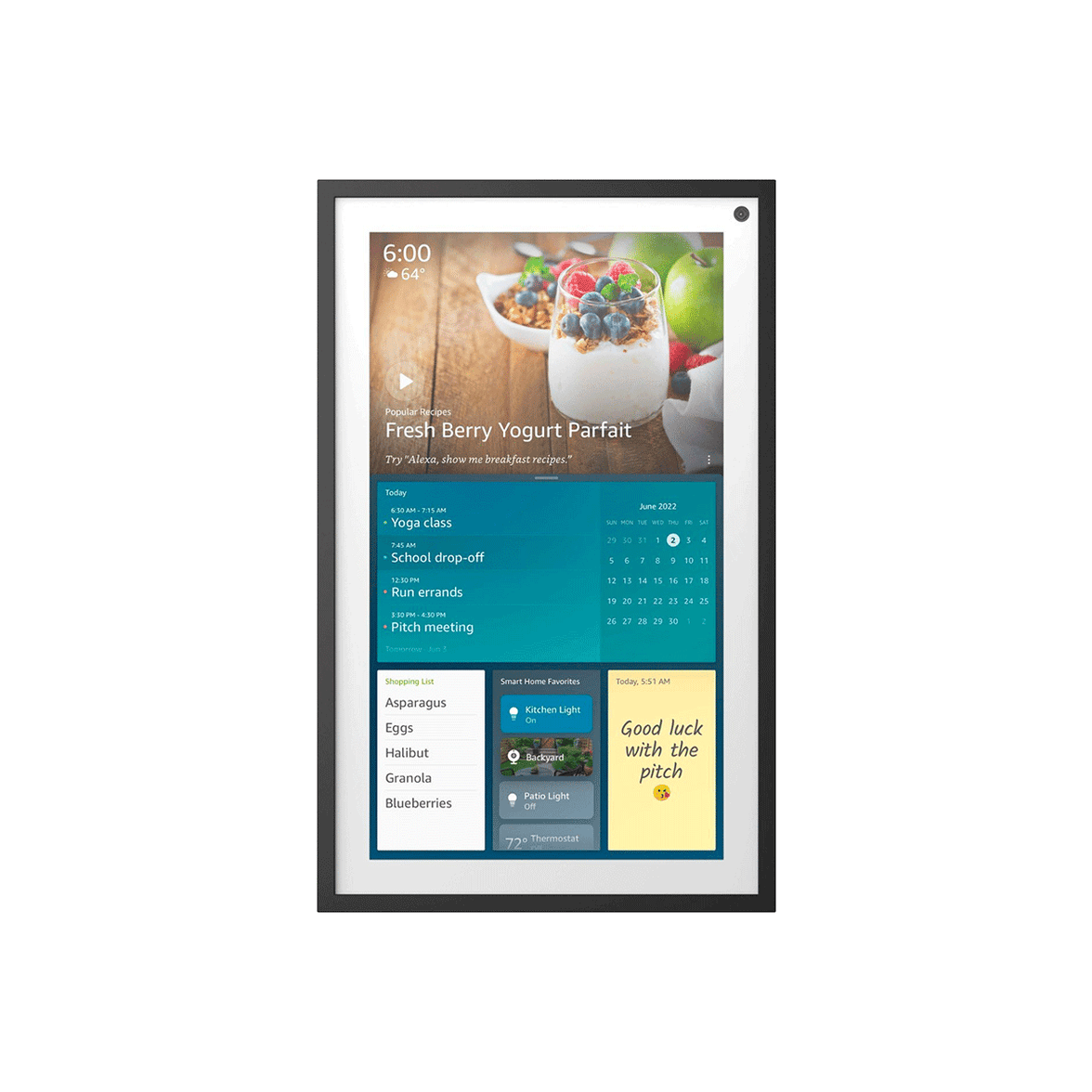 Amazon Echo Show 15 FHD 15.6" Smart Display with Alexa Black