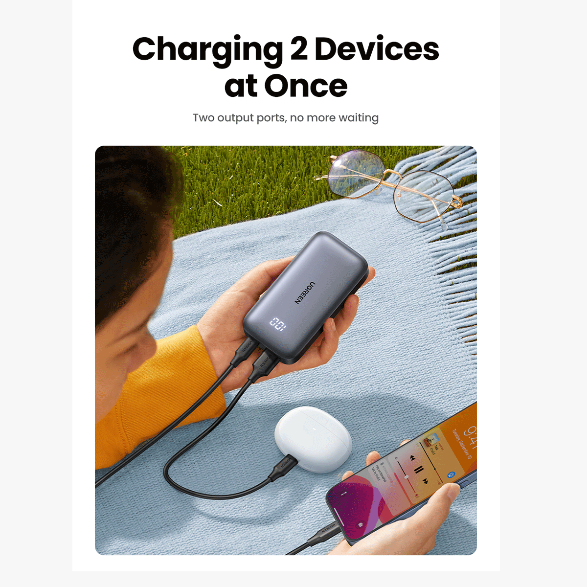 UGREEN Mini Quick Charging 30W Powerbank 10000mah [PB502/25185]