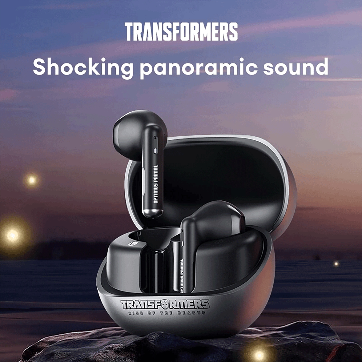 Transformers TF-T28 Bluetooth Earphone Smart Touch Waterproof with Mic Bluetooth