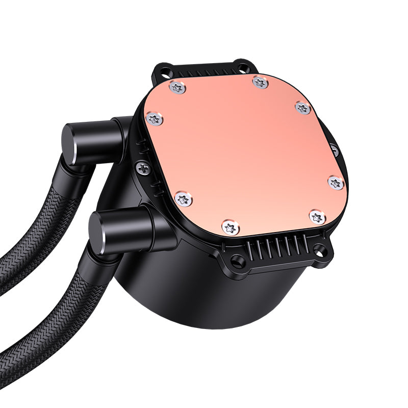 Lovingcool LC-W120-D 120mm ARGB Liquid Cooler with Temp Screen (White)