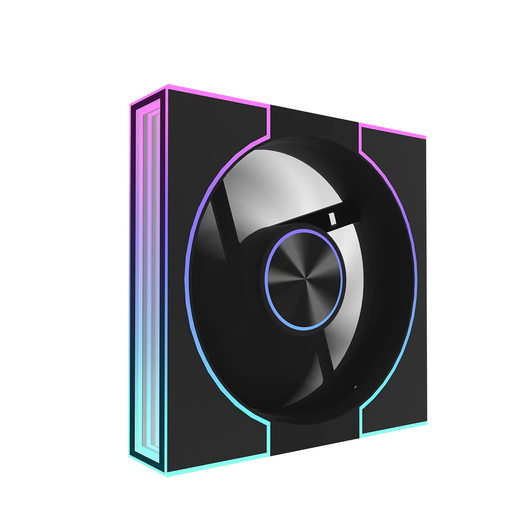 DarkFlash DM8R SE 120mm Single Reverse Blade ARGB PWM Cooling Fan (Black)