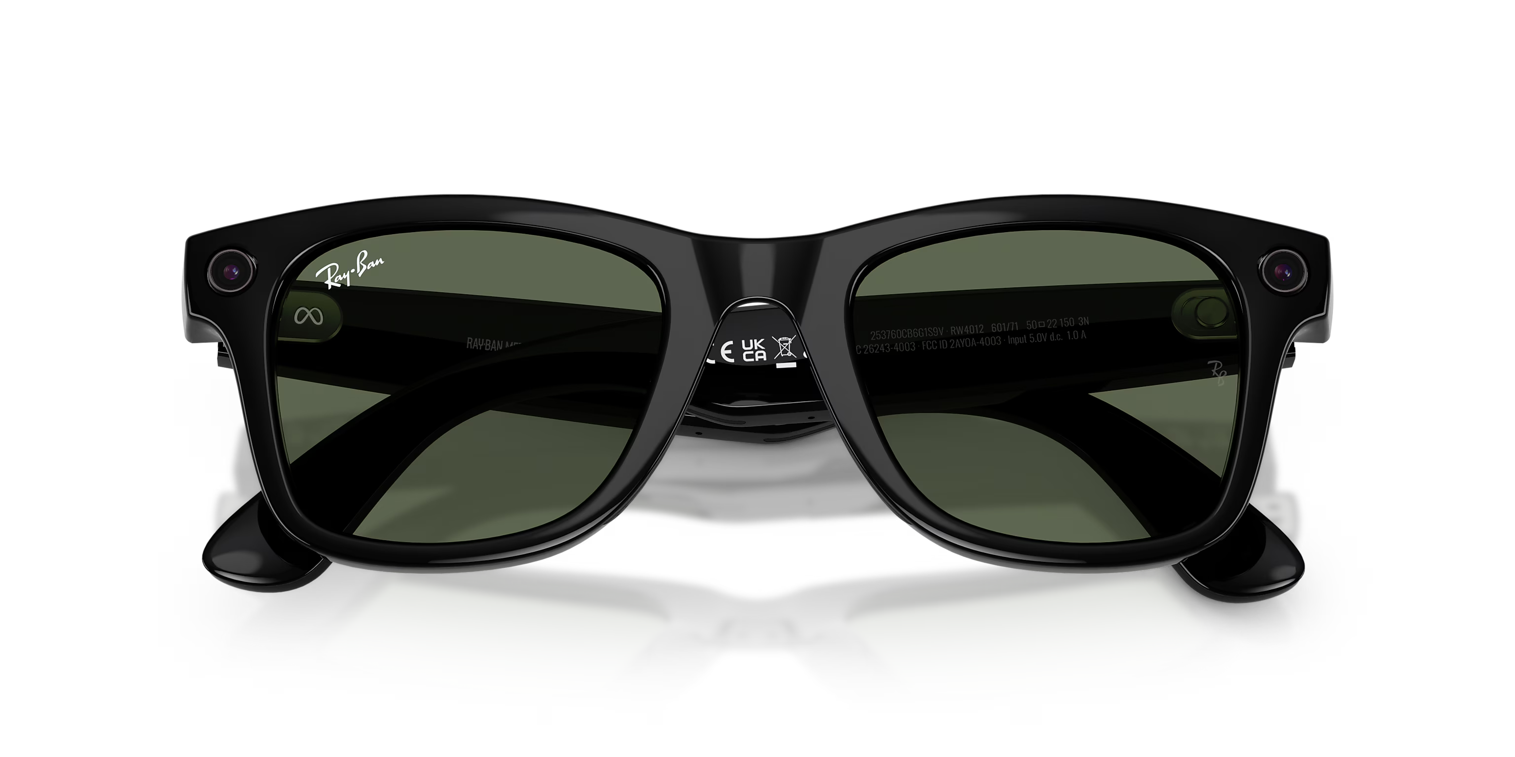 Ray-Ban Meta Wayfarer Gen 2 Shiny Black G-15 Green Lenses