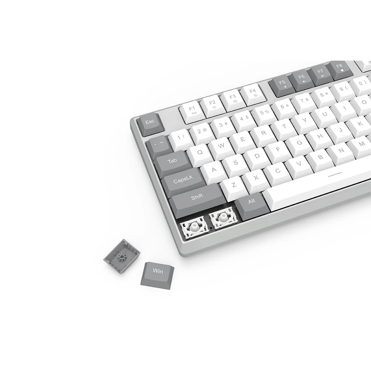 Redragon Scissor Wireless Office Keyboard White-Gray (BK-7114WG)