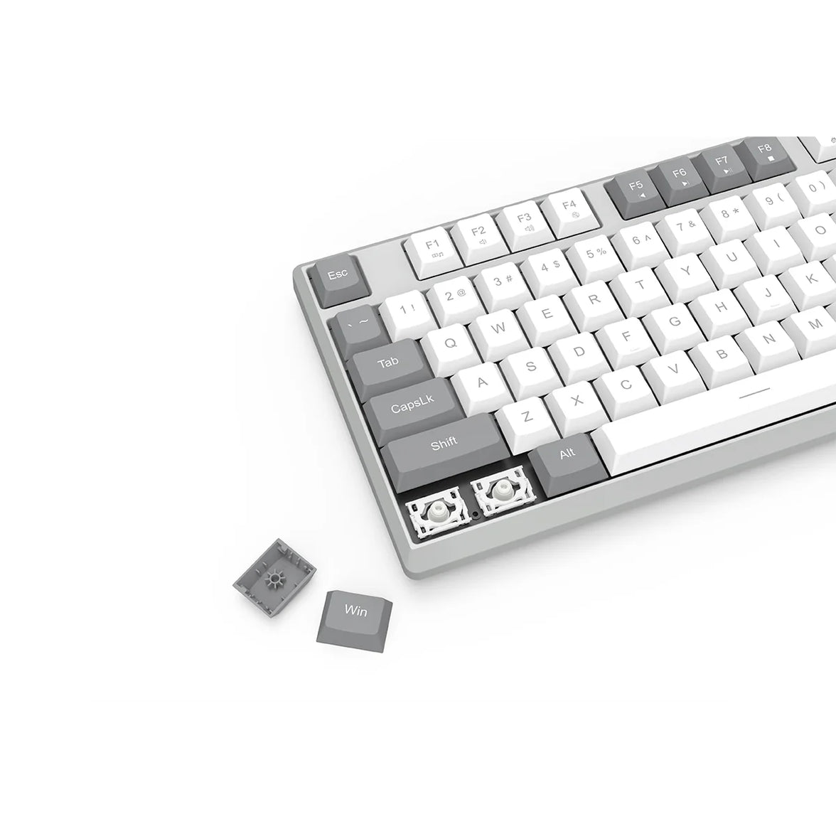 Redragon Scissor Wireless Office Keyboard White-Gray (BK-7114WG)