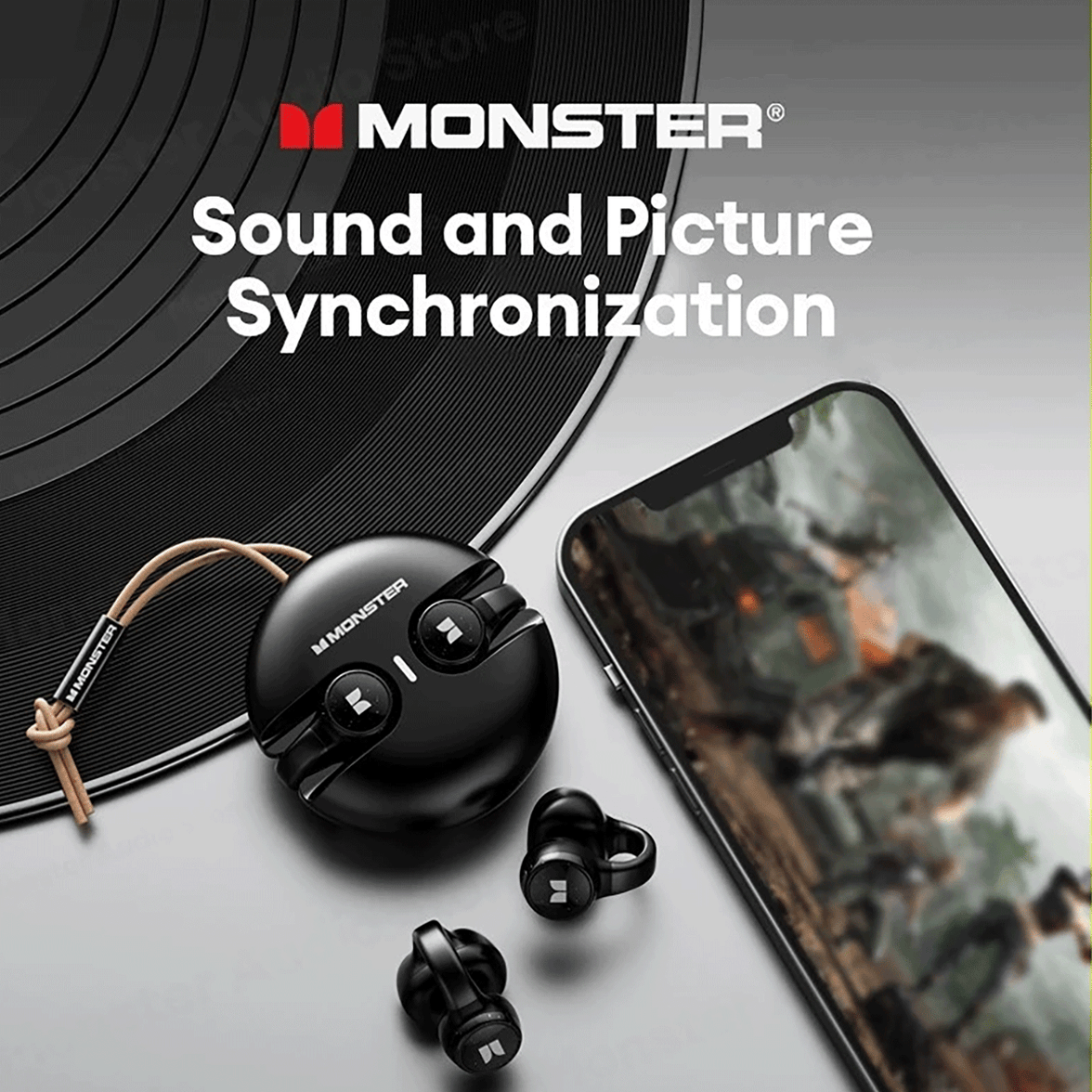 Monster XKT21 Bone Conduction Earphones Wireless Ear Clip Freeclip