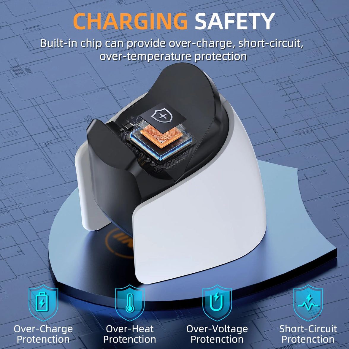 IINE Mini Charging Dock for PS5 Dual Sense/ Dual Sense Edge Controller L962