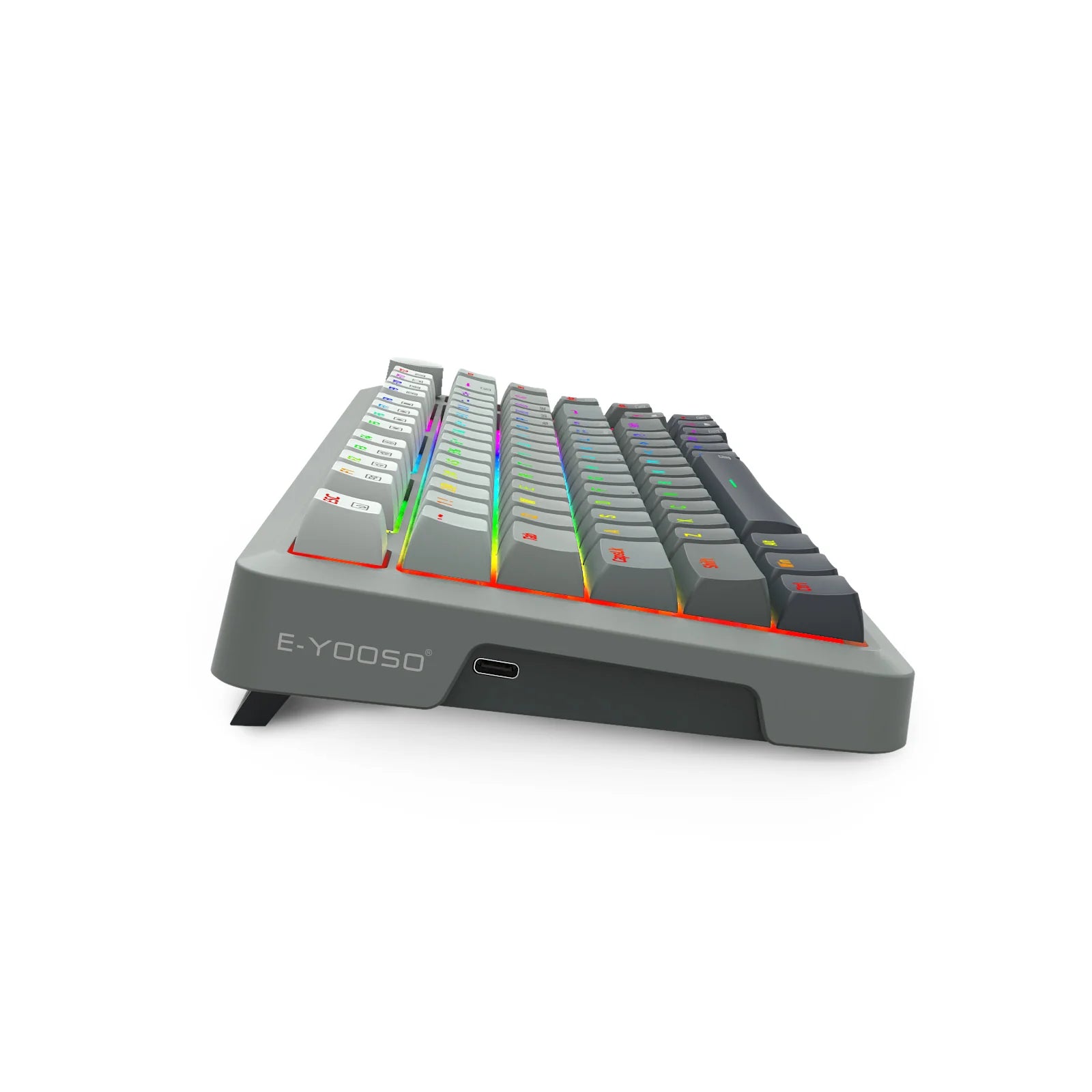 E-Yooso HZ-82 RGB 82-Keys Wired Mechanical Keyboard Gradient Grey (Magnetic Switch)