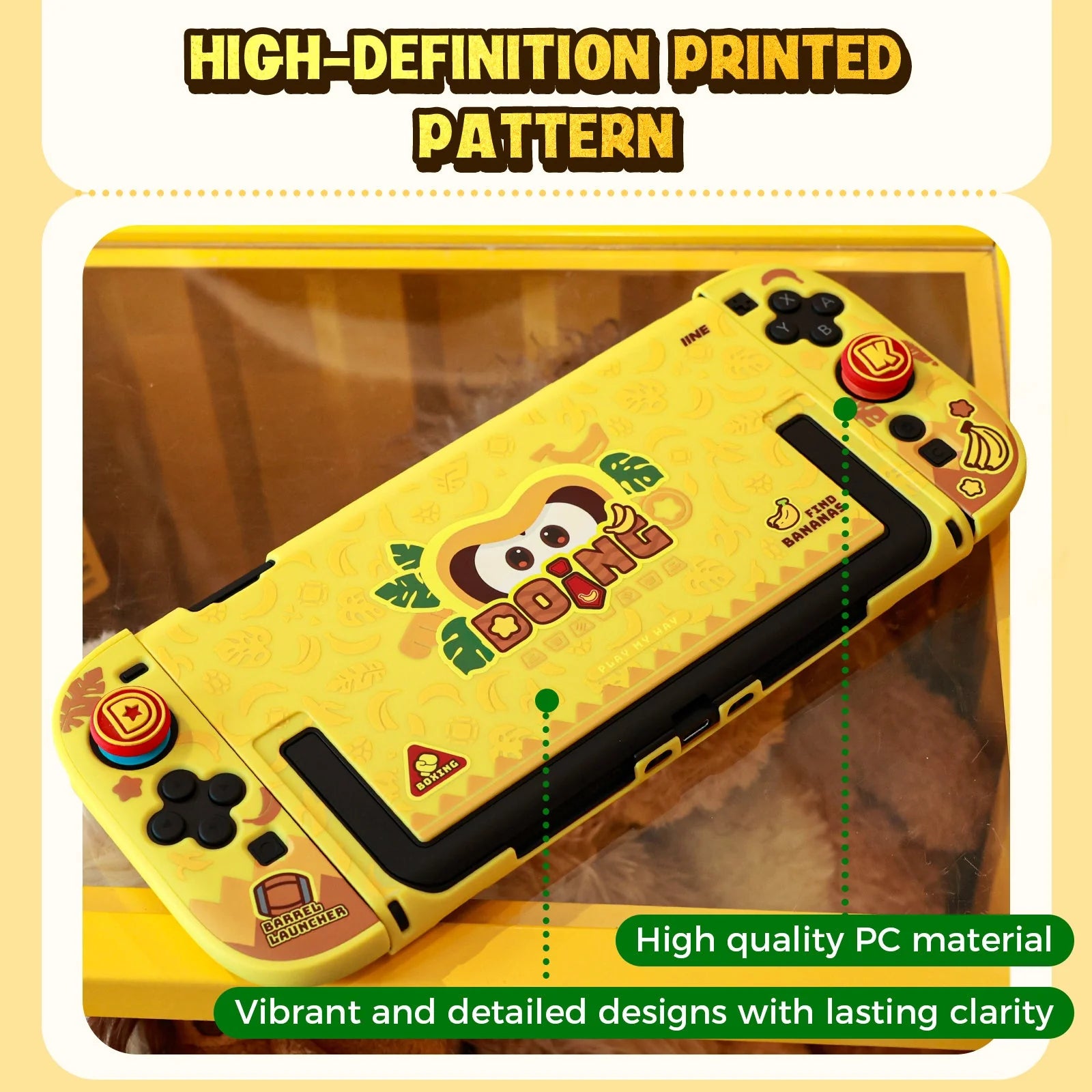 IINE Donkey Kong PC Protective Case Set for Nintendo Switch 2 L1180