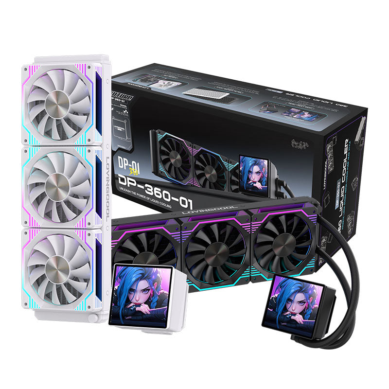 Lovingcool 360mm ARGB Liquid Cooler with LCD Screen