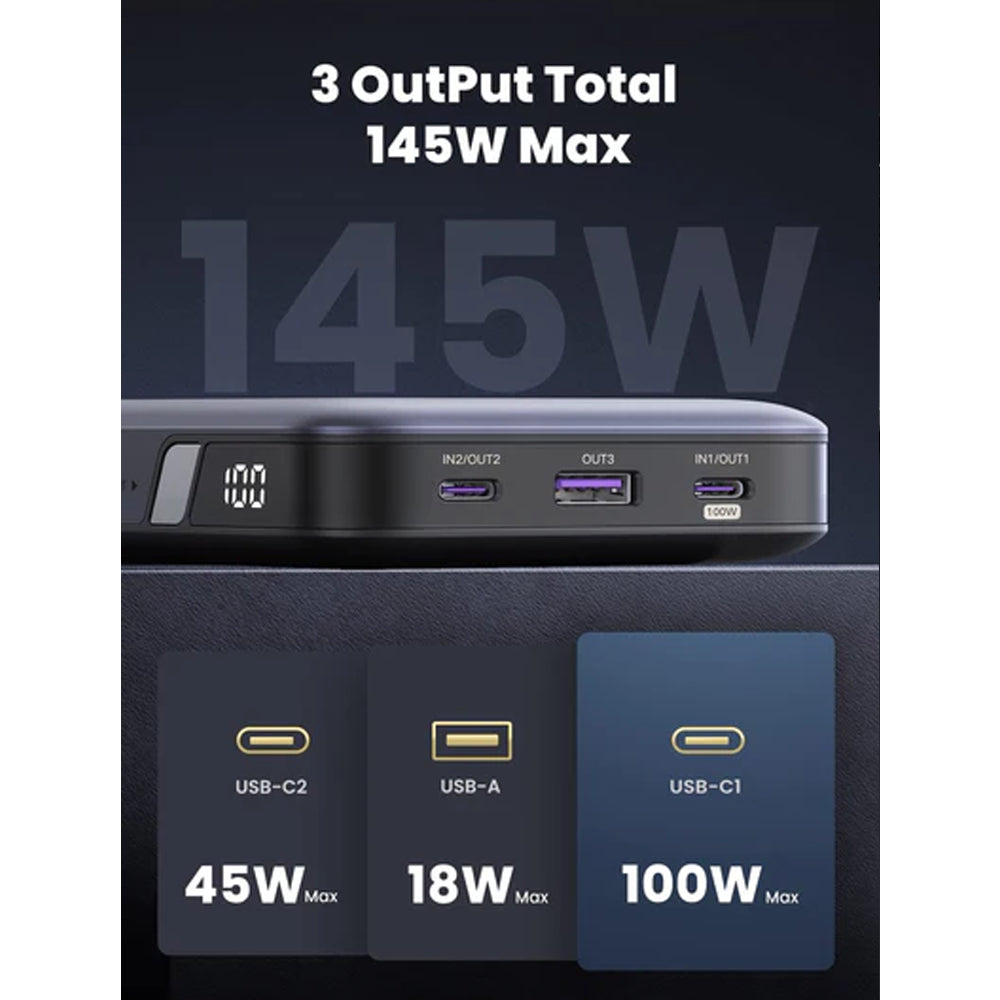UGREEN 25000MAH PD 145W Fast Charging Power Bank [PB205/90597A]