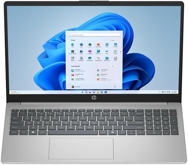 HP 15.6" HD Intel Processor N200 4GB RAM / 128GB UFS Intel UHD Graphics Win 11 Home Natural Silver 15-fd0084wm
