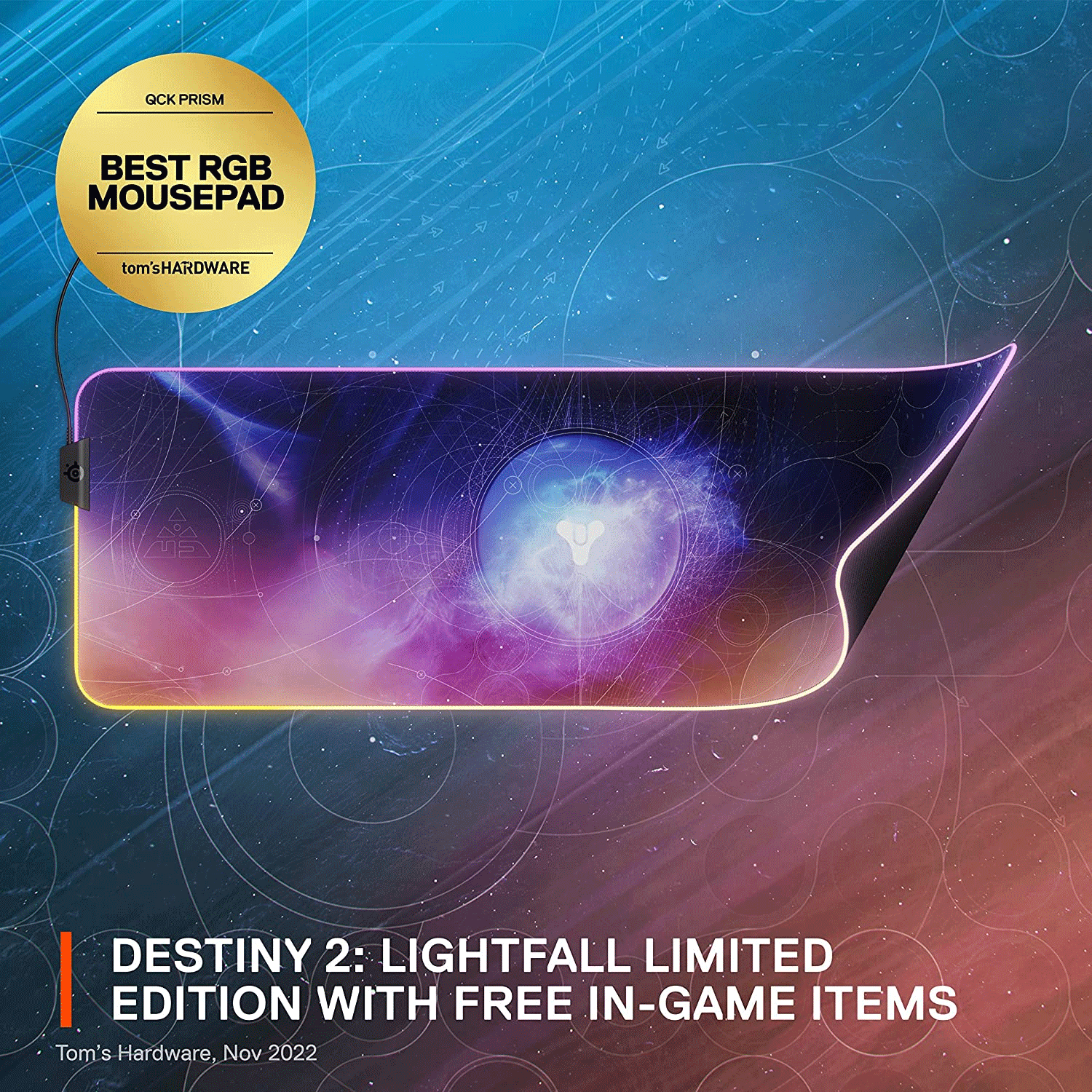 SteelSeries MESP 63423 QCK PRISM Gaming Mousepad XL Destiny 2 Lightfal