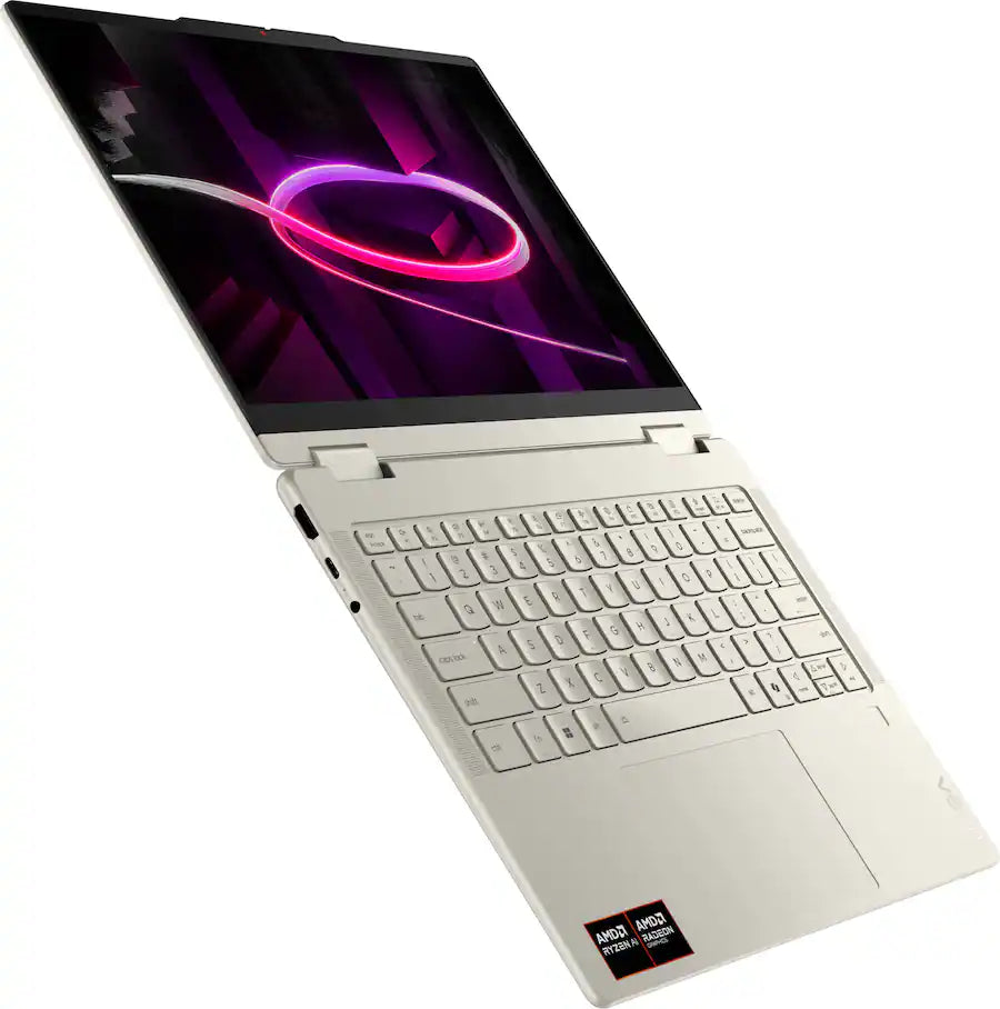 Lenovo Yoga 7a 14" 2K OLED Touch 2-in-1 Copilot+ PC AMD Ryzen AI 5 430 16GB LPDDR5X RAM / 512GB SSD AMD Radeon 840M Graphics Win 11 Home Seashell 83TD0000US