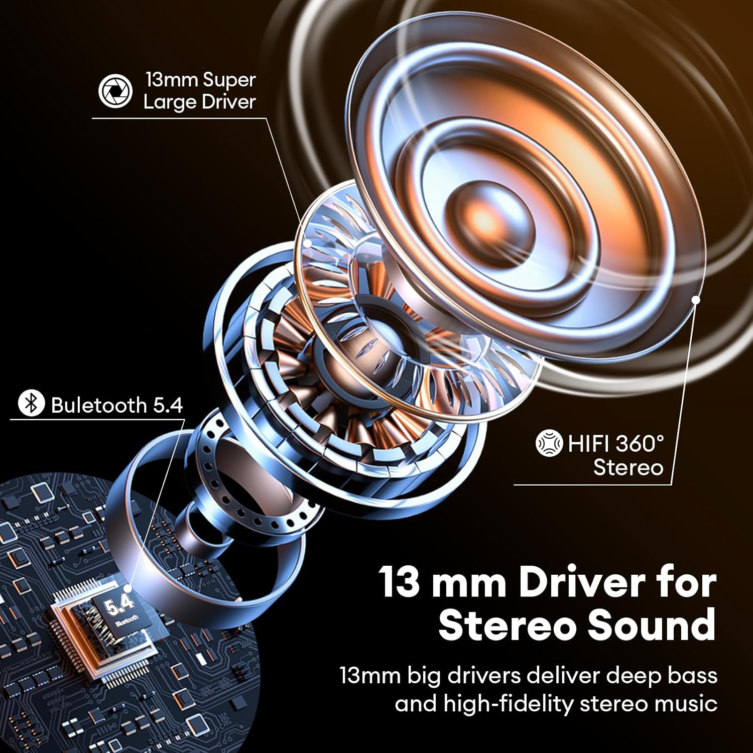 Transformers TF-T09 Gaming Bluetooth Earphone (Yellow)