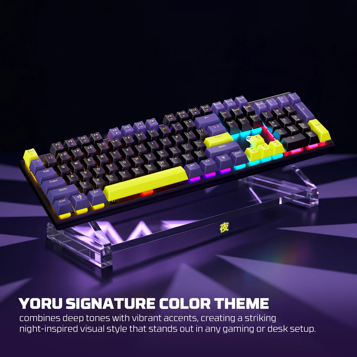 Fantech Atom104S Full-Size Yoru Edition Mechanical Gaming Keyboard (MK878S)