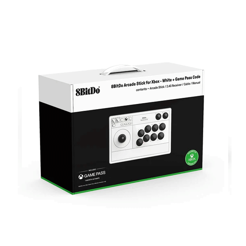 8Bitdo Arcade Stick for (XBOX Series/Windows) White 81JA01D