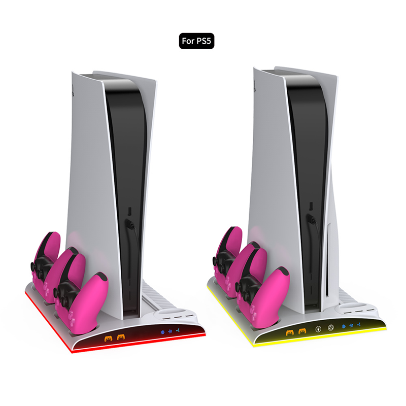 Hozkaii Multifunctional RGB Stand for PS5 Slim/Pro (White) HP5-5002