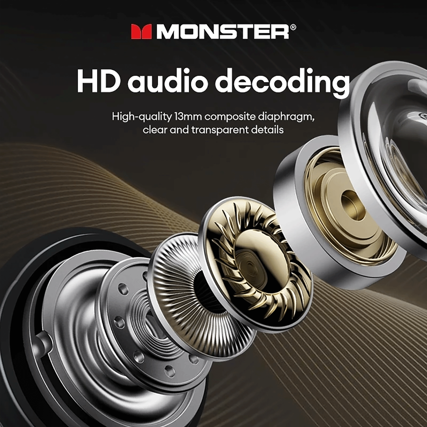 Monster XKT20 Bluetooth Earphone HIFI Sound Quality Smart Touch