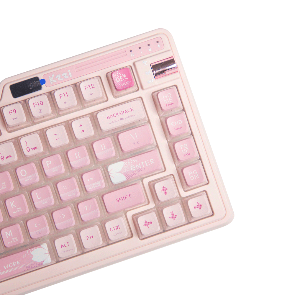 KZZI K75 Pro Tri-Mode RGB 82 Keys Hot-Swappable Mechanical