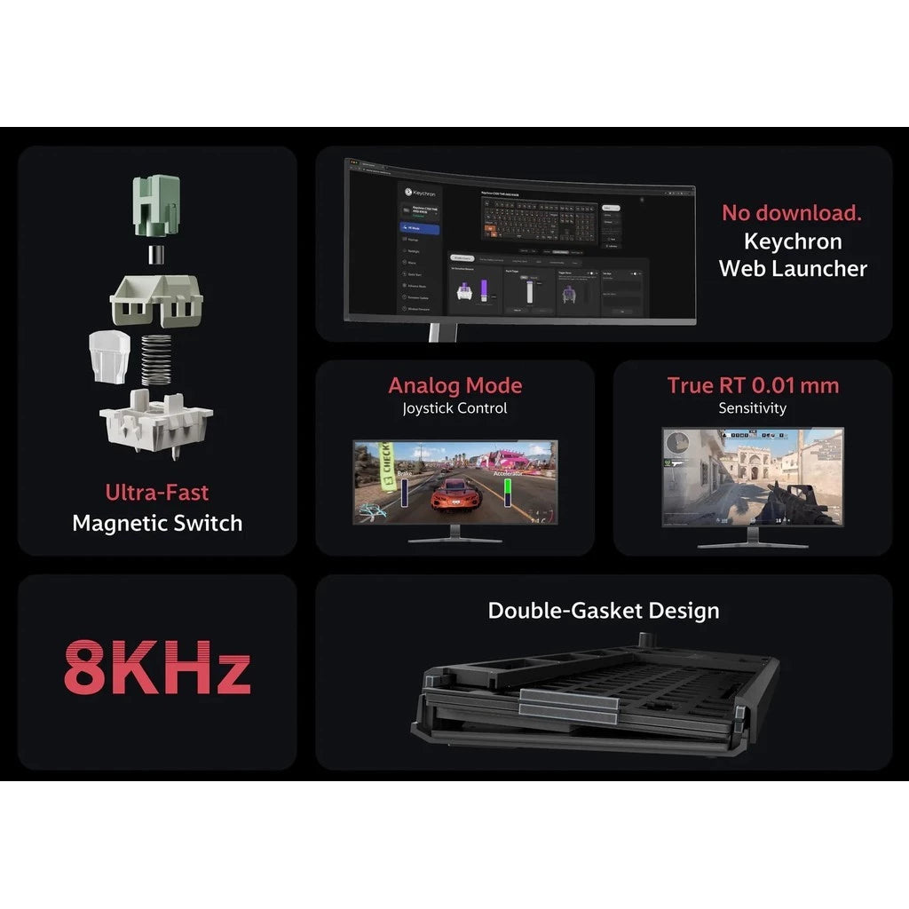 Keychron C75 TMR 8K Wired 75% Magnetic Hot-Swappable Keyboard (C75H-M1-PH)