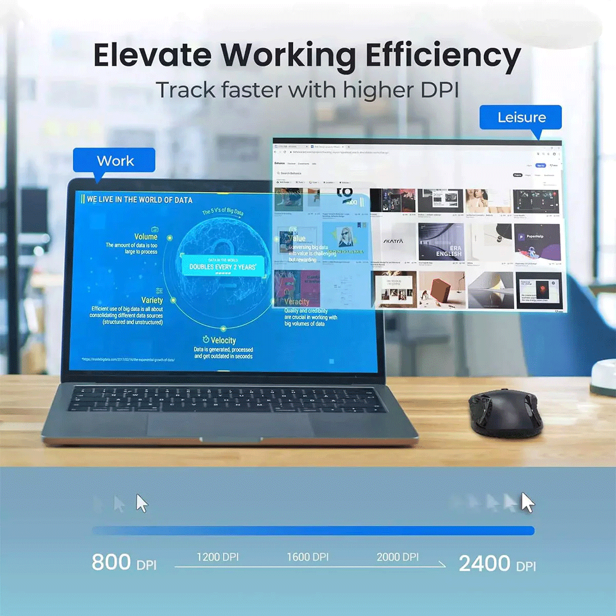 REDRAGON [BM-2638] 2.4G Wireless Mouse