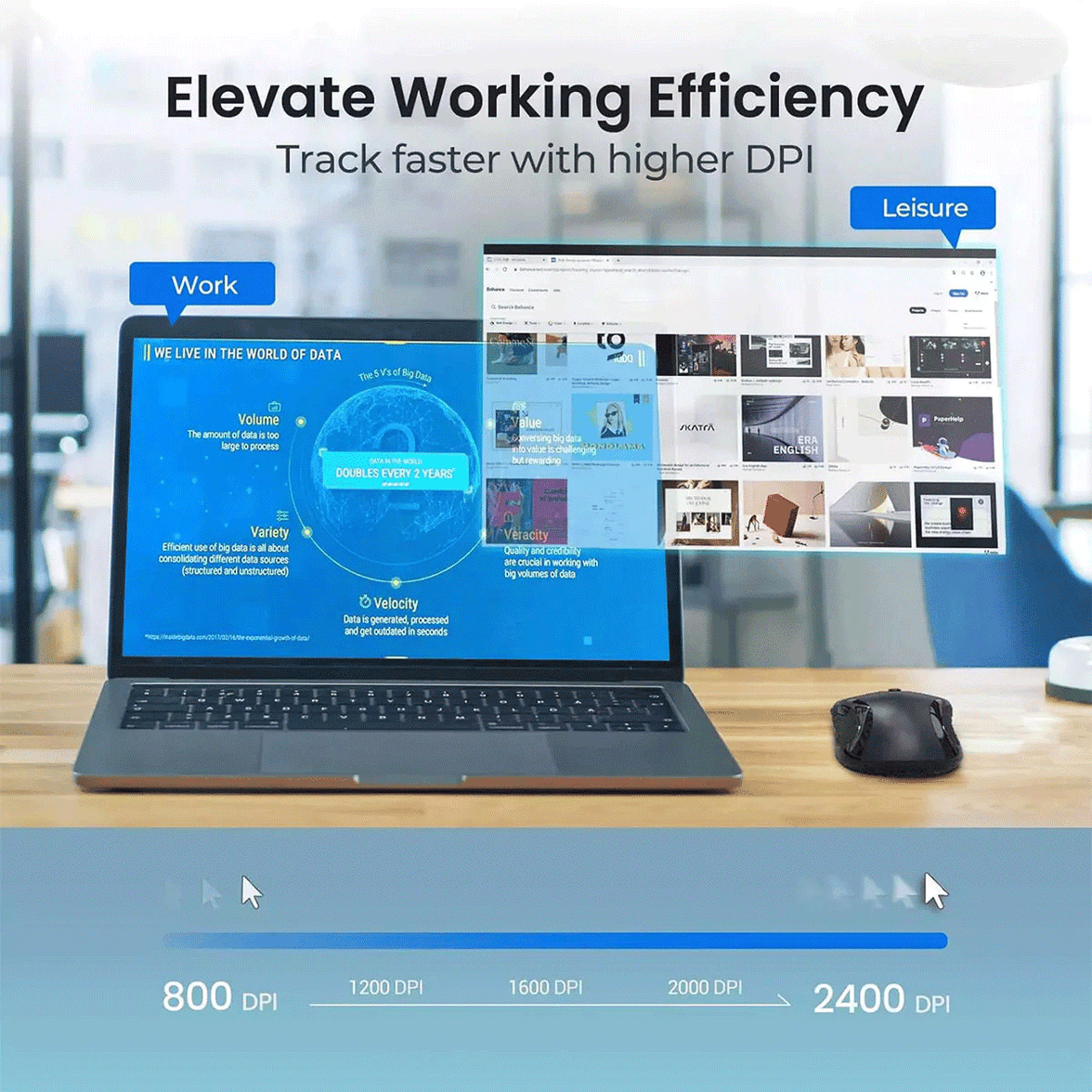 REDRAGON [BM-2638] 2.4G Wireless Mouse