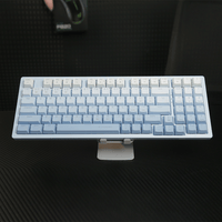 E-Yooso Z-94 Tri-Mode RGB 94 Keys Hot Swappable Mechanical Keyboard Gradiant Blue Linear White Switch