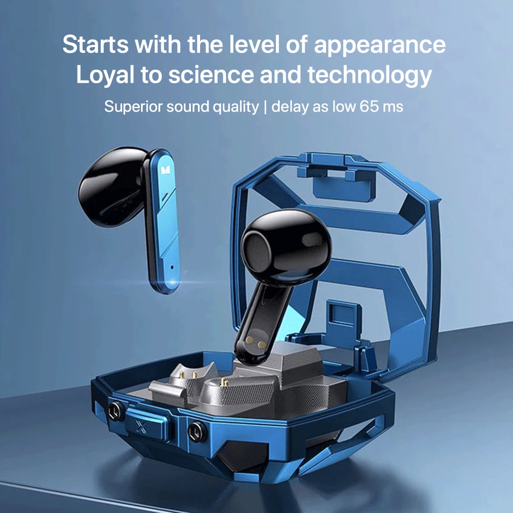 Monster XKT09 Wireless Bluetooth 5.2 Gaming Earphones Surround Sound with Mic