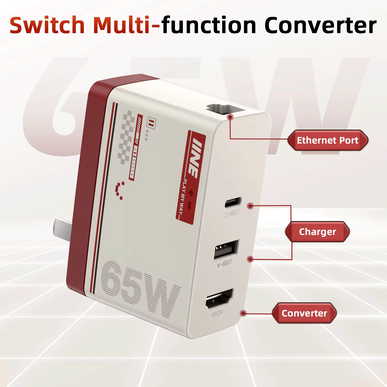 IINE 65W Charger Capture Card Video Adapter [L845] [L855]