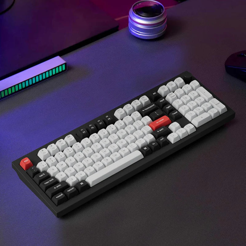 Keychron Q5 HE QMK 96% Fully Assembled Knob RGB Backlight Hot-Swappable Wireless Magnetic Switch Keyboard (Gateron Double-Rail Magnetic Nebula Switch)