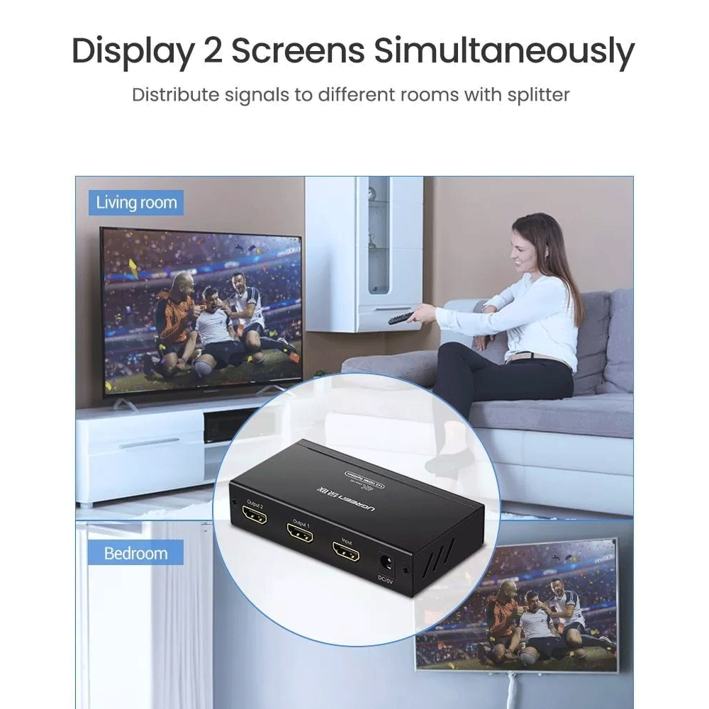 UGREEN 1X2 HDMI Amplier Splitter [CM619/40201US]