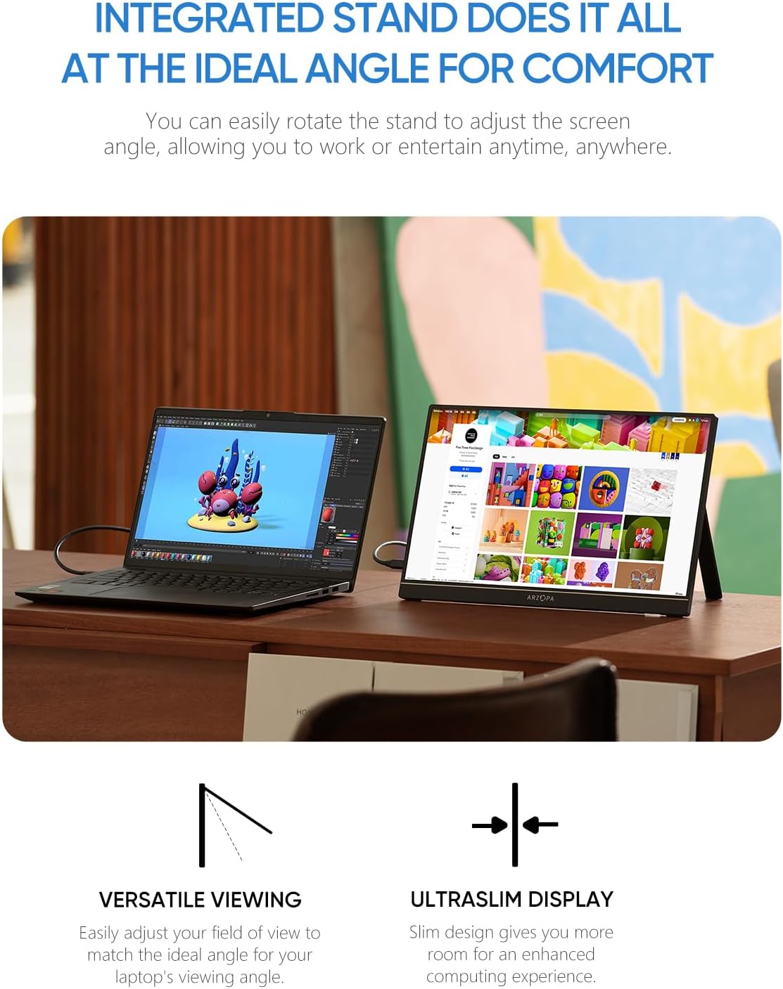 [PRE-ORDER] ARZOPA Z1FC 15.6" FHD Portable Monitor (Black)