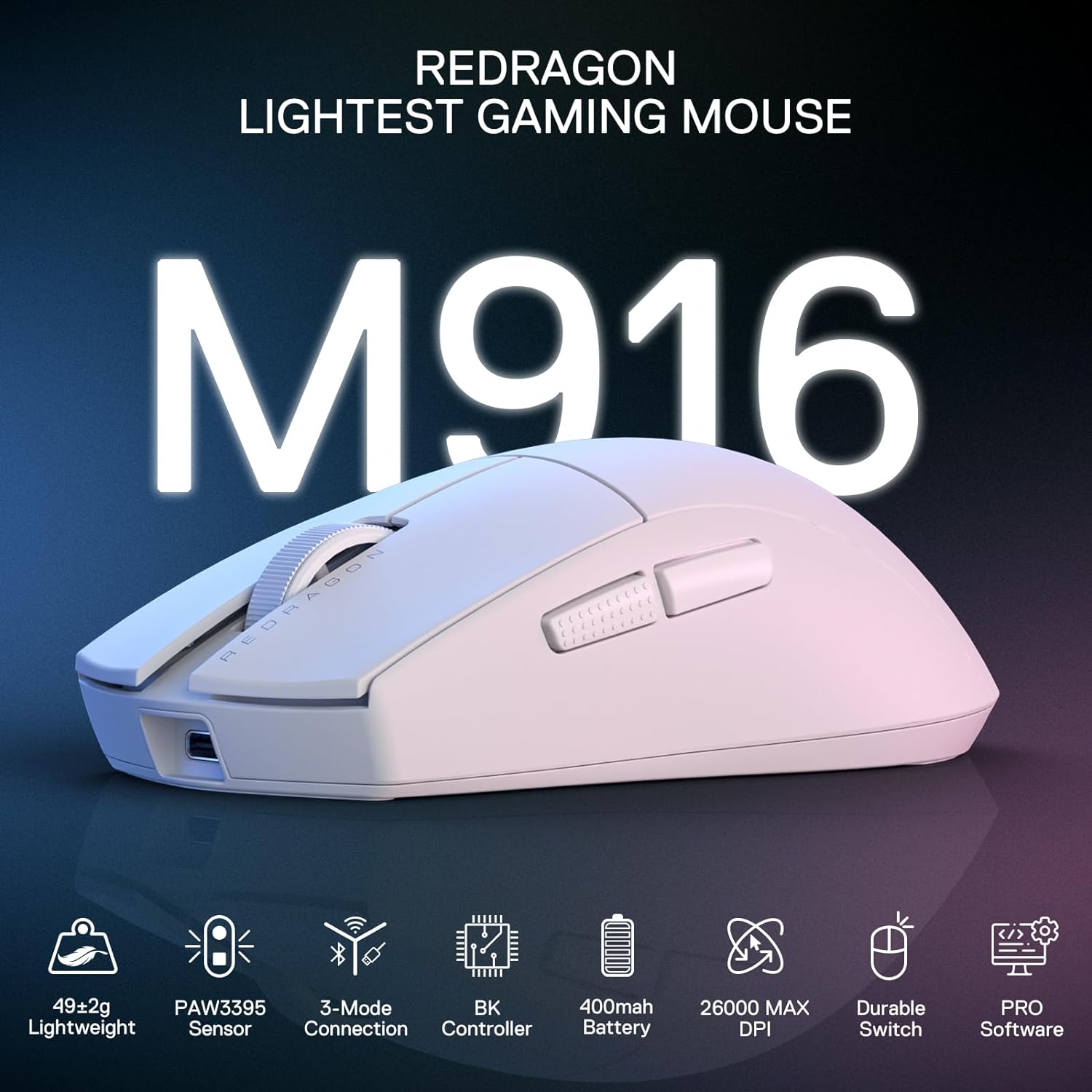 Redragon King Pro 4k Wireless Gaming Mouse