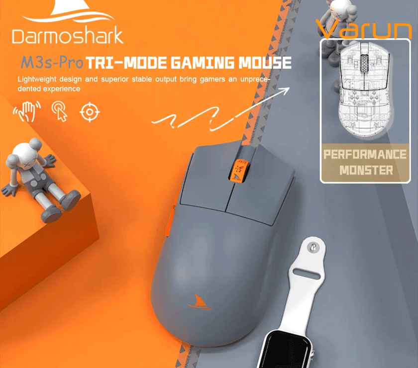Darmoshark M3s Pro Varun Three-Mode Gaming Mouse