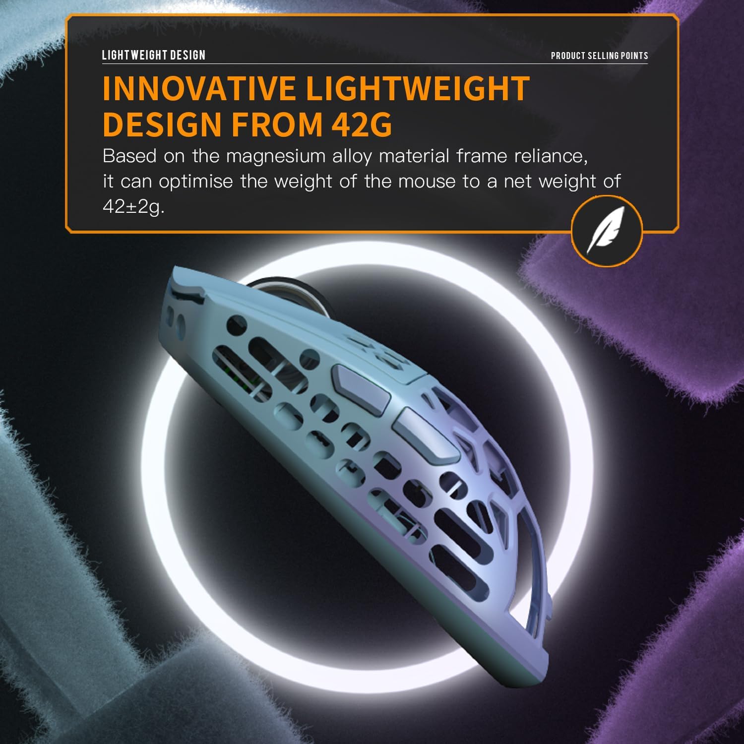 Darmoshark M2 Daero Tri-Mode Wireless Ultralight Gaming Mouse